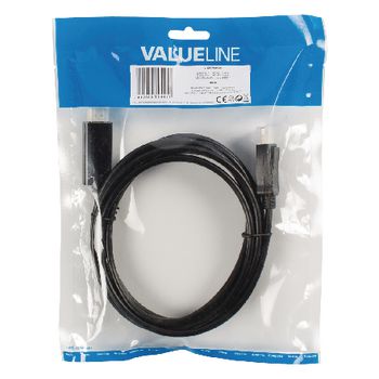 VLCP37100B30 Displayport kabel displayport male - hdmi-connector 3.00 m zwart Verpakking foto